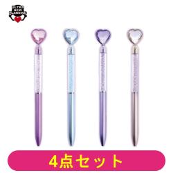 【全種セット】ストーンラメハートダイカットペン