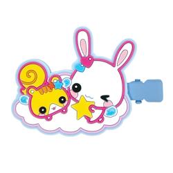 【B】フワフワらびちゃん　前髪クリップ