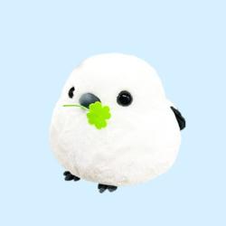 【シマちゃんクローバー】ふくふくシマエナガのヒナちゃん