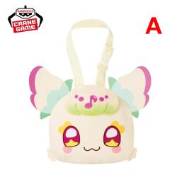 【プリルン A】キミとアイドルプリキュア♪　ストラップ付き顔型ぬいぐるみポーチ
