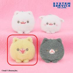 【きなこ】ポメラニアンもち　まんまるマスコットキーチェーン