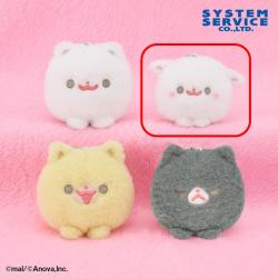 【しらたま】ポメラニアンもち　まんまるマスコットキーチェーン