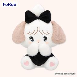 【スフレ】mikko characters　BLACK RIBBON BIGぬいぐるみ〜スフレ＆ラテ〜