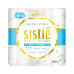 クリネックス システィ 40m ダブル 4ロール リラックスブルー [ST]