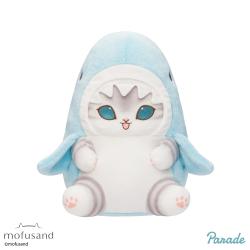 【パステルブルー】mofusand　パステルサメにゃんBIGぬいぐるみ
