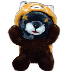【豆ジロー】豆しば三兄弟　ゆるレッサーパンダジャンボ【当社限定】