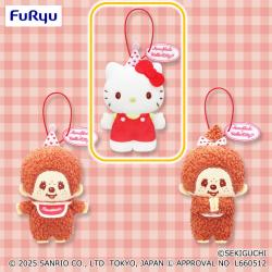 【ハローキティ】モンチッチ×ハローキティ　アニバーサリーパーティーマスコット