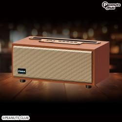 【ブラウン】ワイヤレスウッドスピーカーFUGA