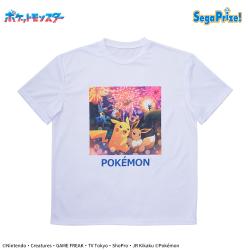 【ピカチュウとイーブイたち】ポケットモンスター　プラチナムザッカTシャツ