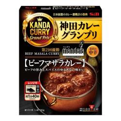 神田カレー エスビー食品 マンダラビーフマサラカレー 180g【2026/09/30】