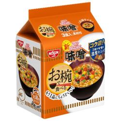 日清食品 お椀で食べるカップヌードル味噌 3食パック【2026/02/17】