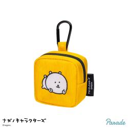 【くま】ナガノキャラクターズ　カラビナつき刺繍スクエアミニポーチ
