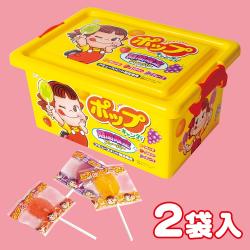 不二家 ポップキャンディ コンテナBOX【2026/06/30】