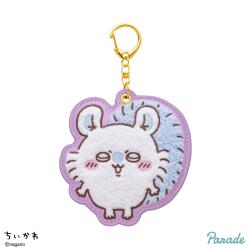 【モモンガ】ちいかわ　もこもこサガラ刺繍キーホルダー