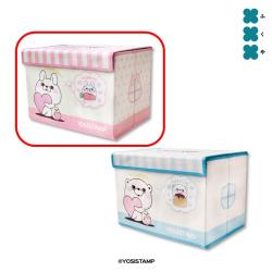 【ピンク】ヨッシースタンプ　収納BOX