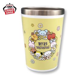 【イエロー】BT21　minini happy Flower ステンレスマルチタンブラー
