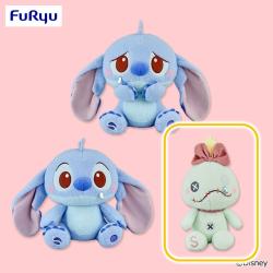 【スクランプ】ディズニー スティッチ　ミルキーボア くすんBIGぬいぐるみ