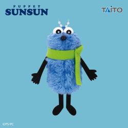 【マフラー(緑)】パペットスンスン　ぬいぐるみマスコット スンスン winter ver.