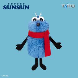 【マフラー(赤)】パペットスンスン　ぬいぐるみマスコット スンスン winter ver.