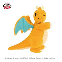 【カイリュー】ポケットモンスター　ほぺぴたぬいぐるみ〜カイリュー・ブラッキー・ユキメノコ〜