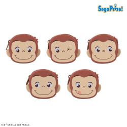 おさるのジョージ　ぽってりシリコンミニポーチ