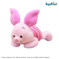 【ピグレット】くまのプーさん　赤いほっぺ 寝そべり マスコット