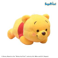 【プー】くまのプーさん　赤いほっぺ 寝そべり マスコット