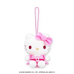 【ピンク】ハローキティ　レトロワンピースちょいデカマスコット