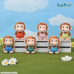 おさるのジョージ　ぽってりマスコット カラフルオーバーオール