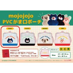 【BLUE】mojojojo　PVCがま口ポーチ