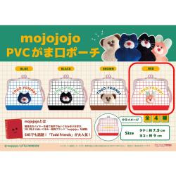 【RED】mojojojo　PVCがま口ポーチ