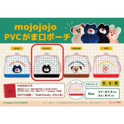 【BLACK】mojojojo　PVCがま口ポーチ