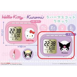 【クロミ】ハローキティ・クロミ　ラバーマスコットクロック