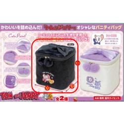 【ブラック】トムとジェリー　バニティバッグウィンター