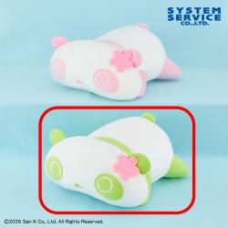 【抹茶】たれぱんだ　さくら抹茶うつぶせぬいぐるみXL