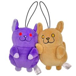 【チラ丸＆チラテケス】チラズアート　にこっとストラップ