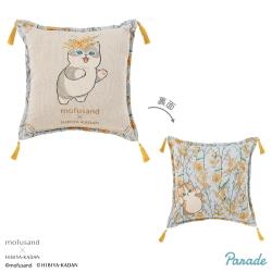 【ミモザ】mofusand×日比谷花壇　ゴブラン織りクッション〜春〜