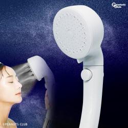 【ホワイト】節水シャワーヘッド　バブルシャイン