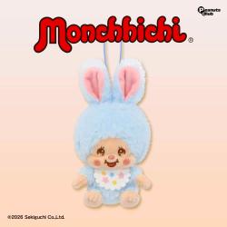 【ソーダ】モンチッチ　コットンキャンディマスコット