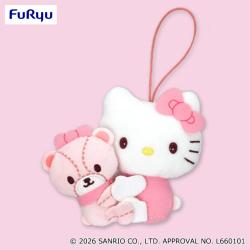 【ピンク】ハローキティ　カラフルペアマスコット