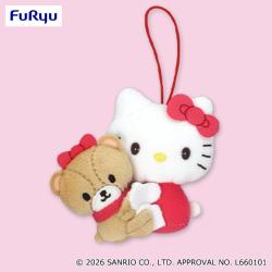 【レッド】ハローキティ　カラフルペアマスコット