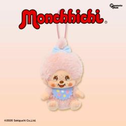 【いちご】モンチッチ　コットンキャンディマスコット