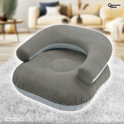 【グレー】ラグジュアリー　エアーソファー