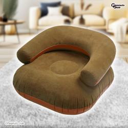 【ブラウン】ラグジュアリー　エアーソファー