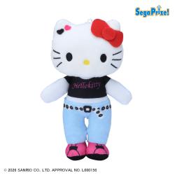 【チビTデニム】ハローキティ　マスコット あしながVer.