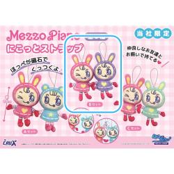 【ピンク＆パープル】メゾピアノ　にこっとストラップ【当社限定】