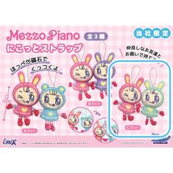 【ピンク＆グリーン】メゾピアノ　にこっとストラップ【当社限定】