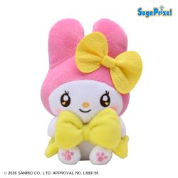 【マイメロディ(黄色)】ゆるかわ サンリオキャラクターズ　マスコット BIG RIBBON