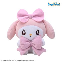 【マイメロディ(ピンク)】ゆるかわ サンリオキャラクターズ　マスコット BIG RIBBON