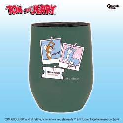 【グリーン】トムとジェリー　フタ付サーモタンブラー